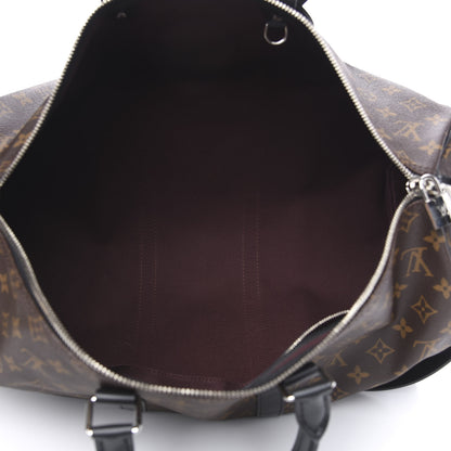 Louis Vuitton Monogram Macassar Keepall Bandouliere 45 4 of 10