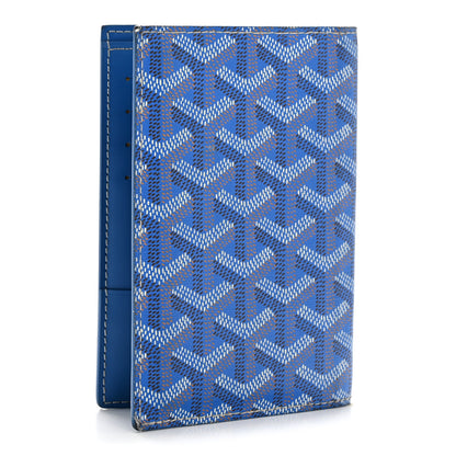 Goyard Goyardine Grenelle Passport Wallet Sky Blue 3 of 11