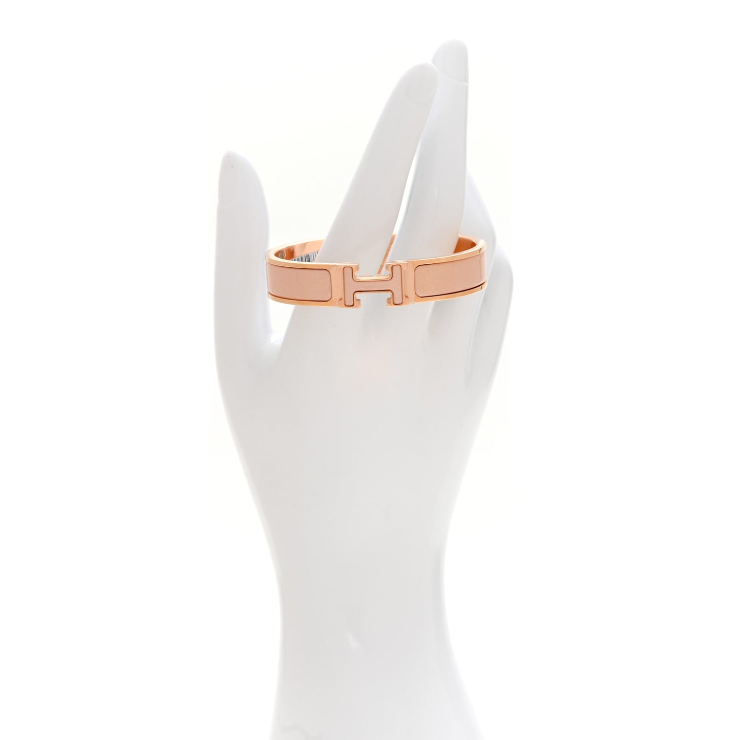 Enamel Glitter Narrow Clic Clac H Bracelet PM Rose Cassata