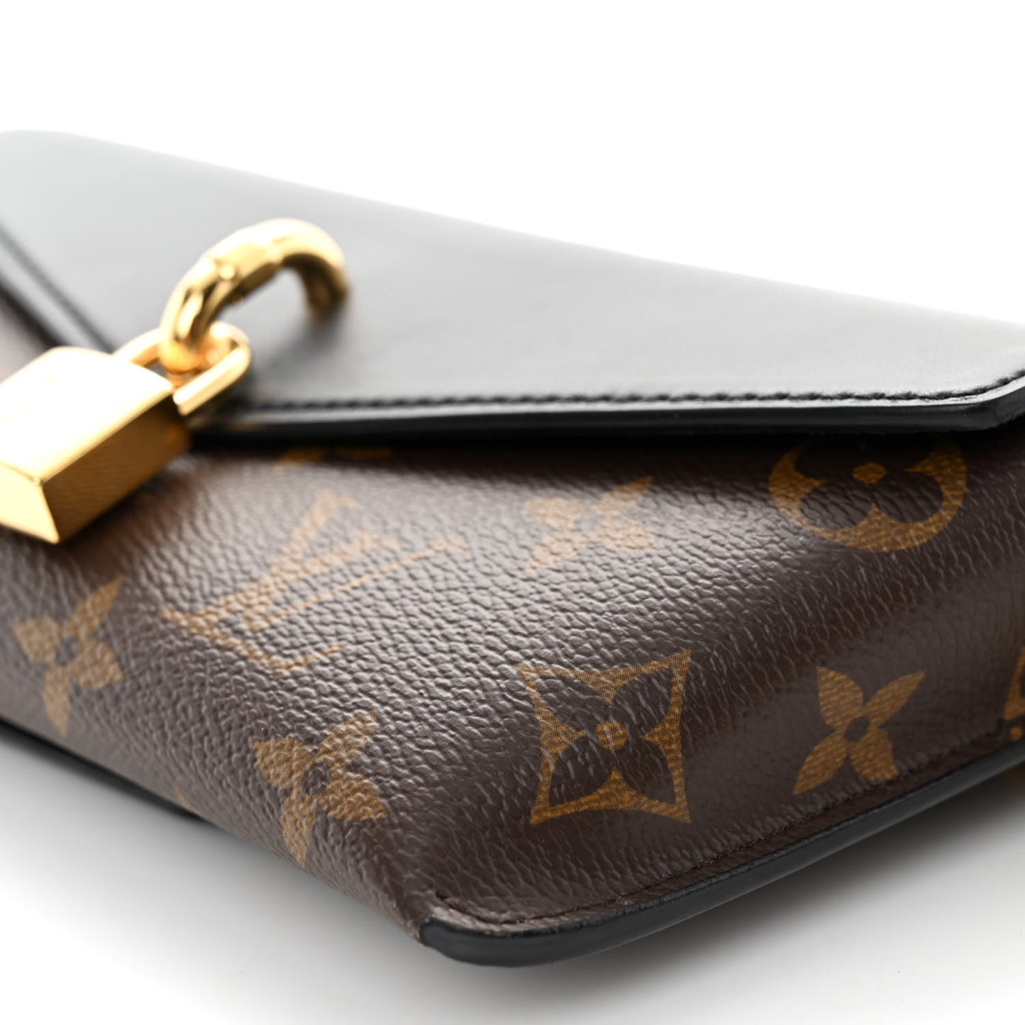 Monogram Padlock On Strap Black