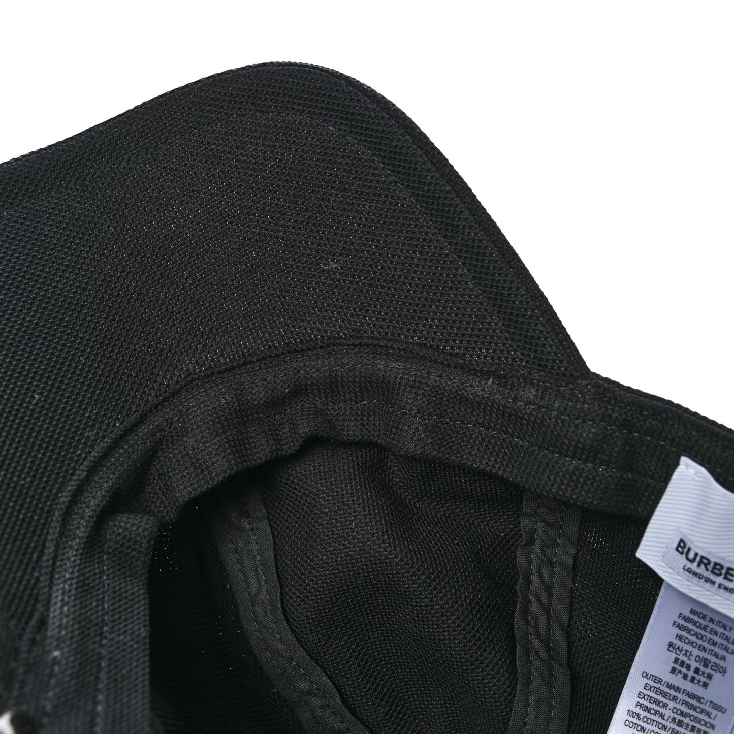 Cotton TB Monogram Baseball Hat M Black