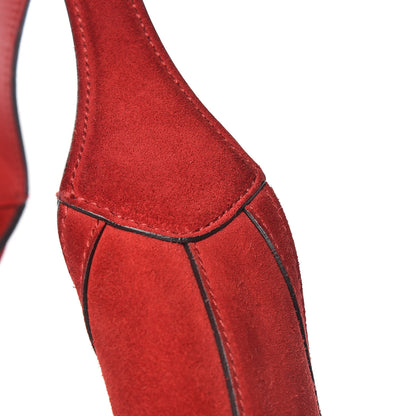 Gucci Soft Suede Web Large Jackie Hobo Red 16 of 19