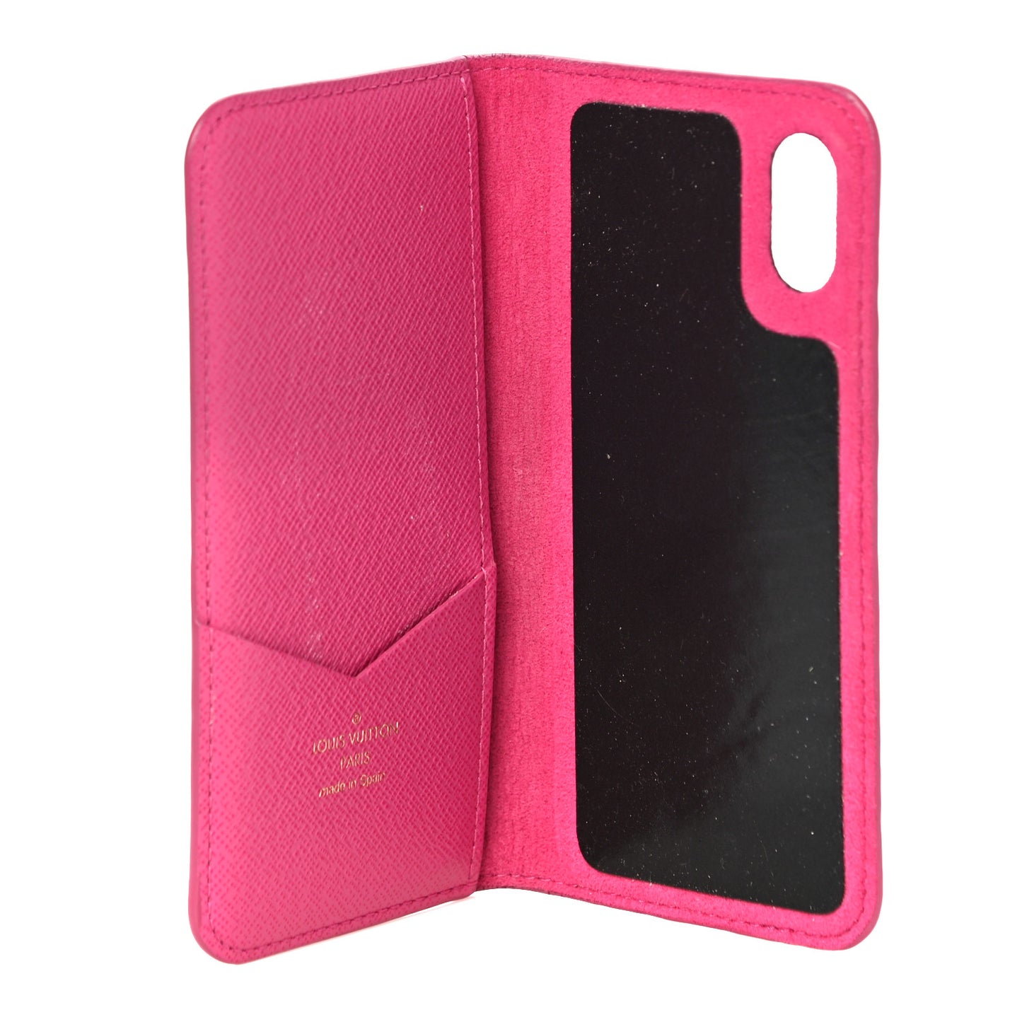Monogram iPhone X Folio Case Rose Pop