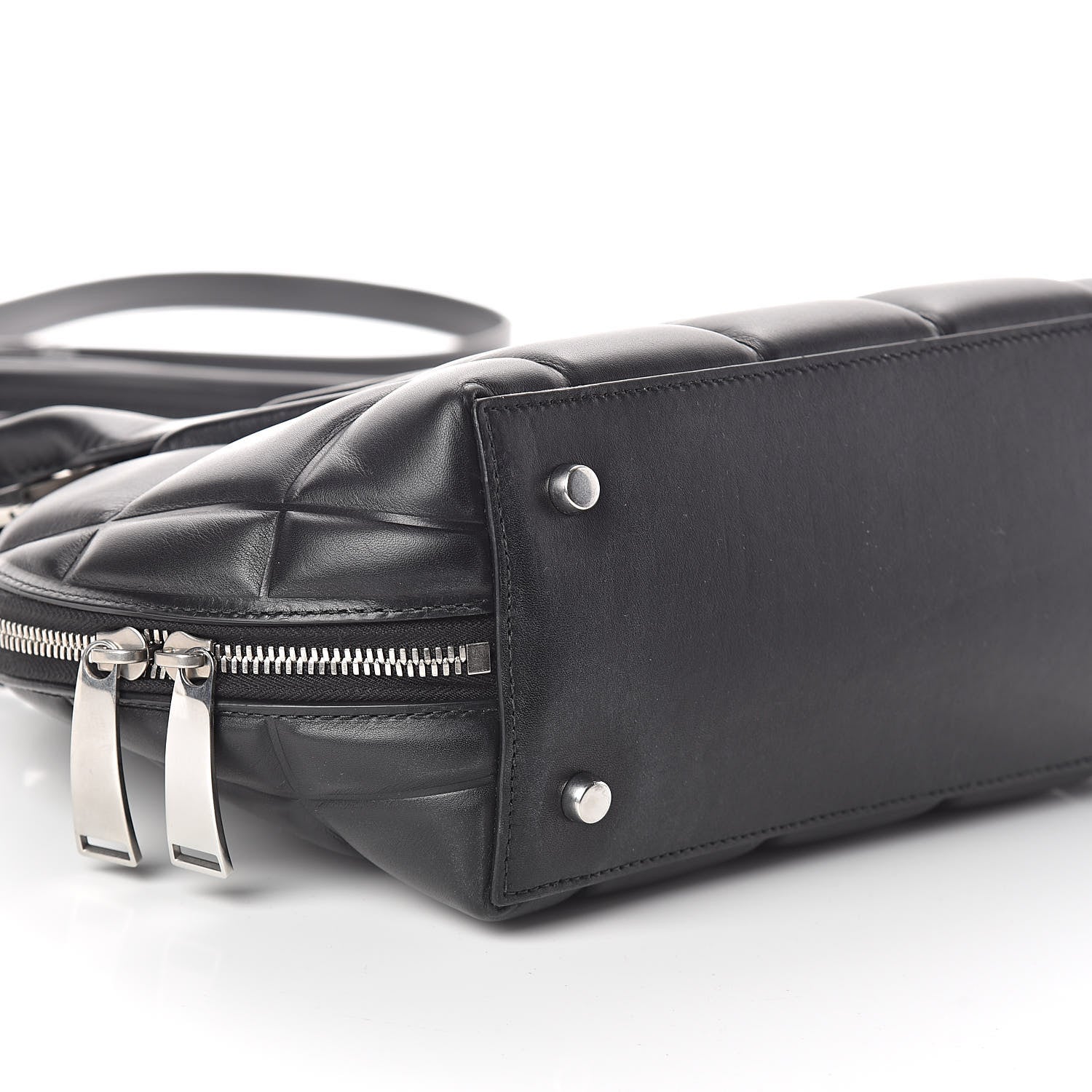 Bottega Veneta Butter Calfskin Small Padded Swoop Black 8 of 9