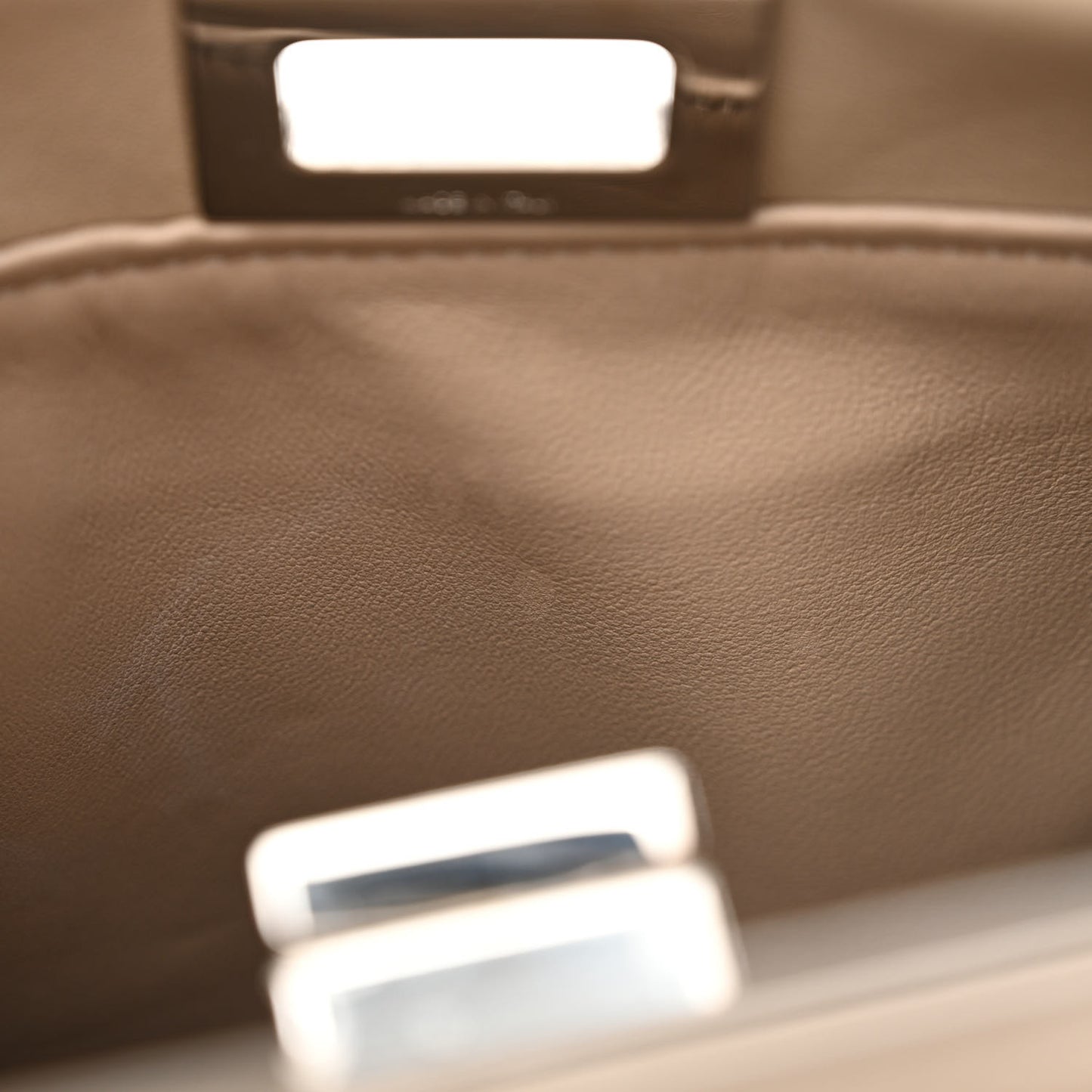 Nappa Mini Peekaboo Iconic Satchel Tortora