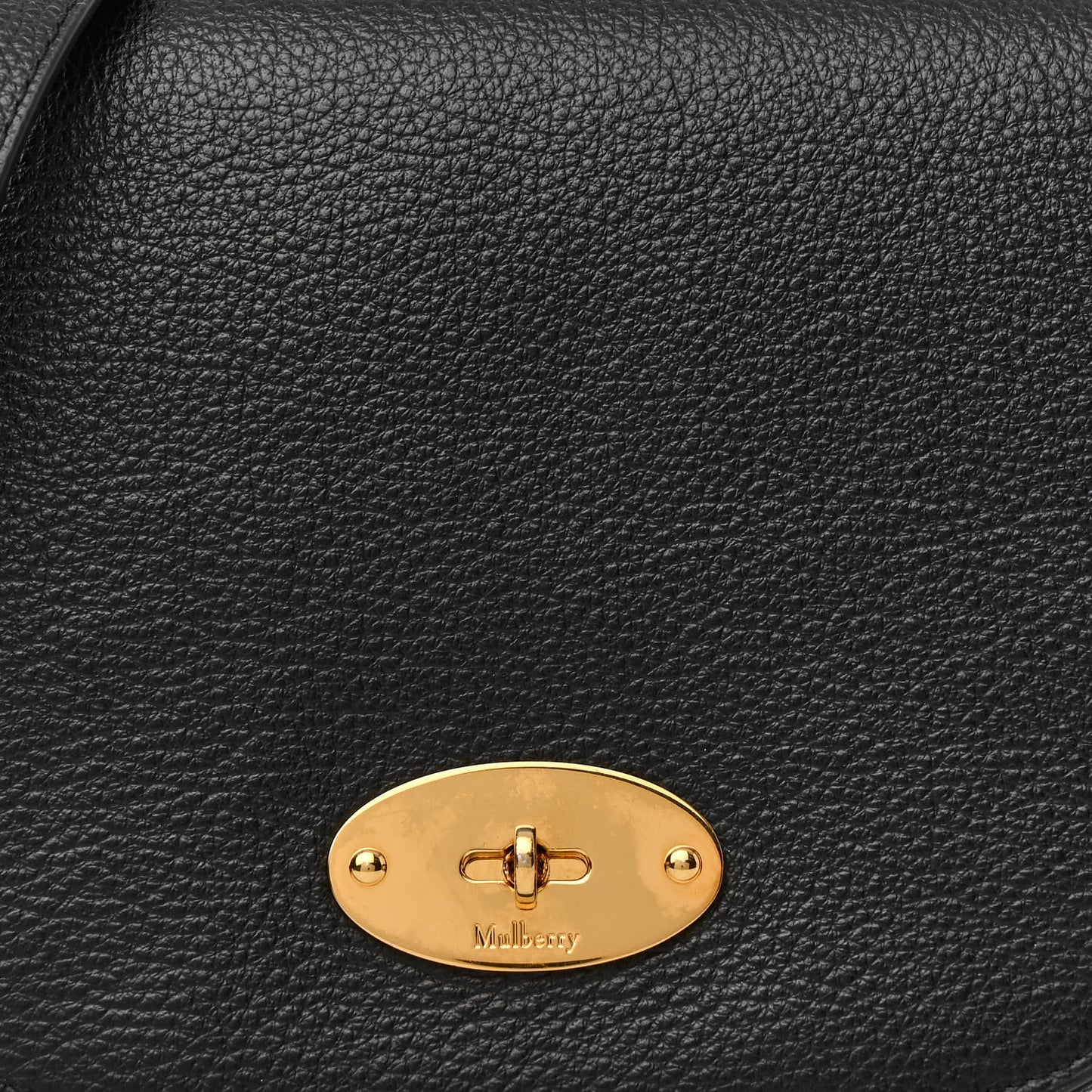 Small Classic Grain Calfskin Small Darley Satchel Black