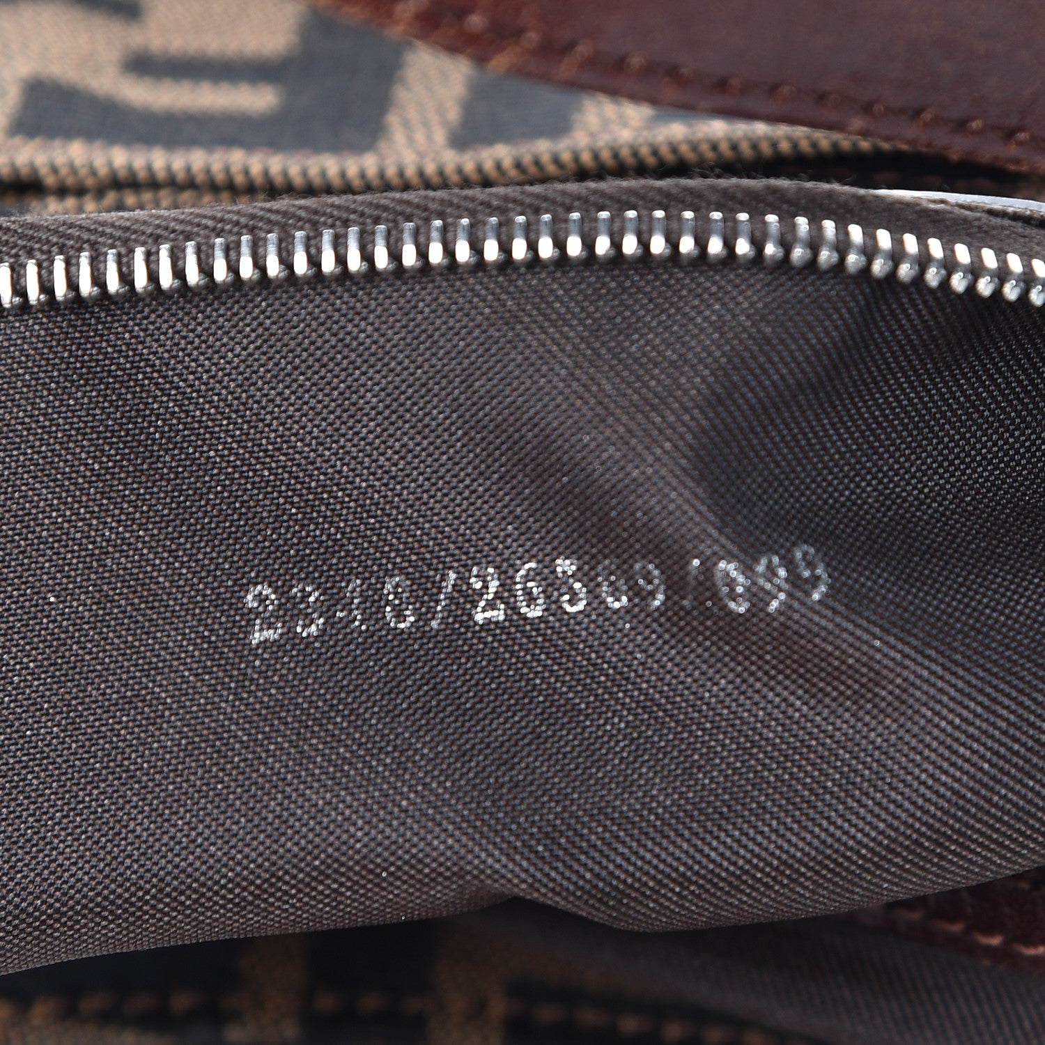 Fendi Zucca Shoulder Bag Tobacco 8 of 9