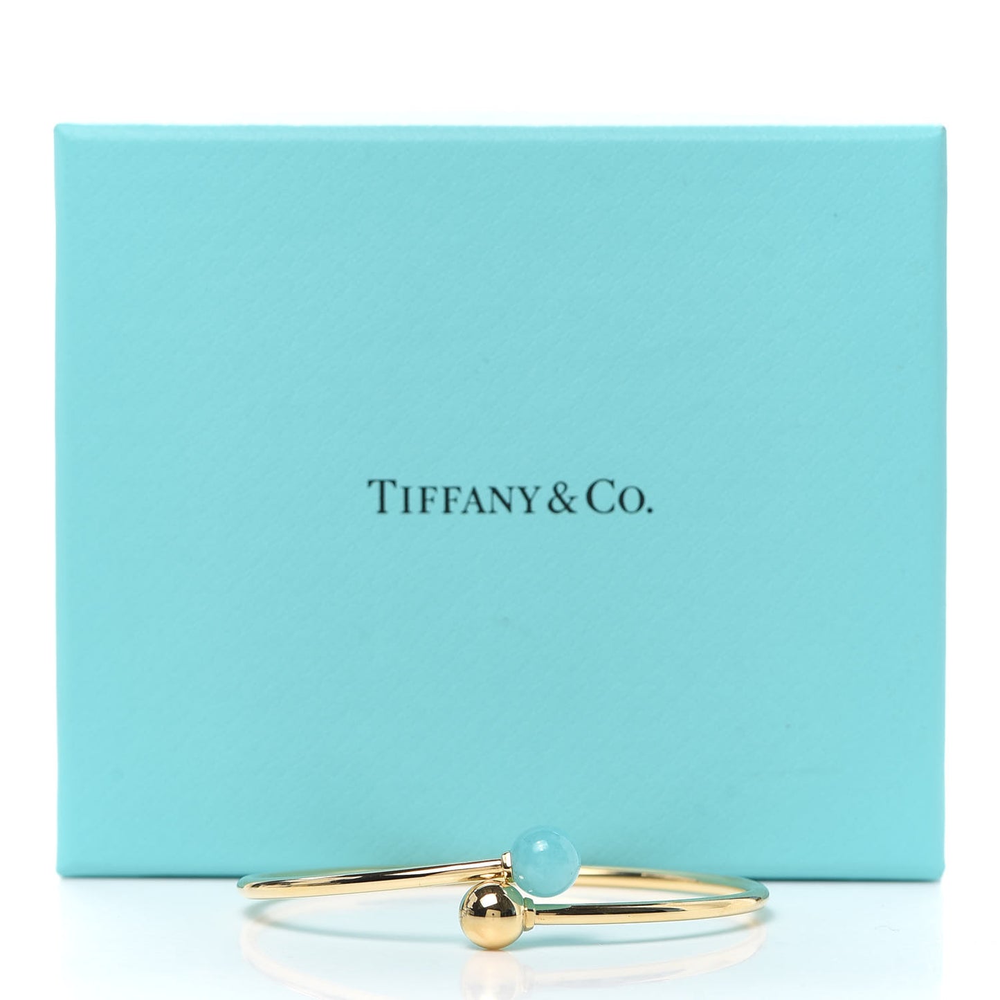 18K Yellow Gold Amazonite 8mm HardWear Ball Bypass Bracelet
