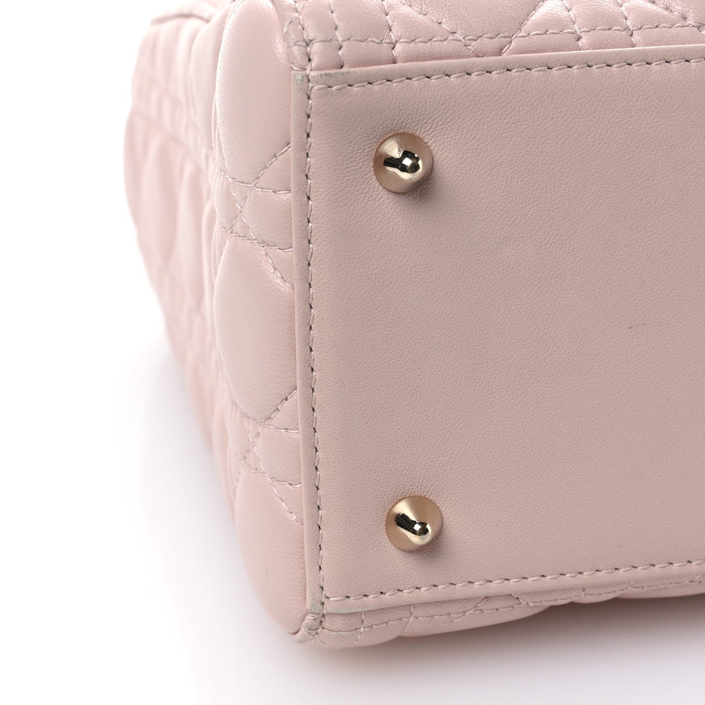 Lambskin Cannage Medium Lady Dior Light Pink