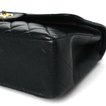 Chanel Caviar Quilted Jumbo Double Flap Black 10 of 15