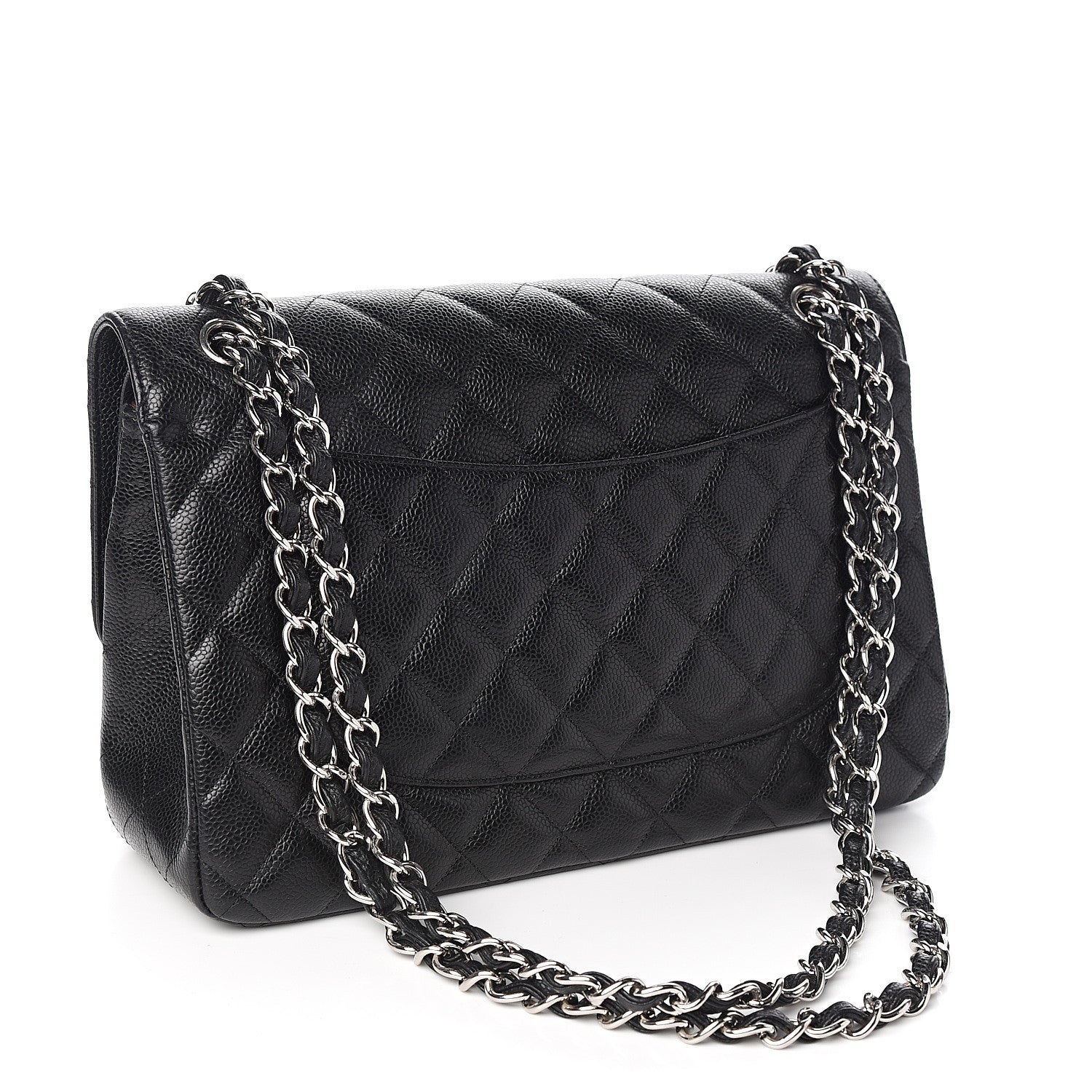 Chanel Caviar Quilted Jumbo Double Flap Black 2 of 10