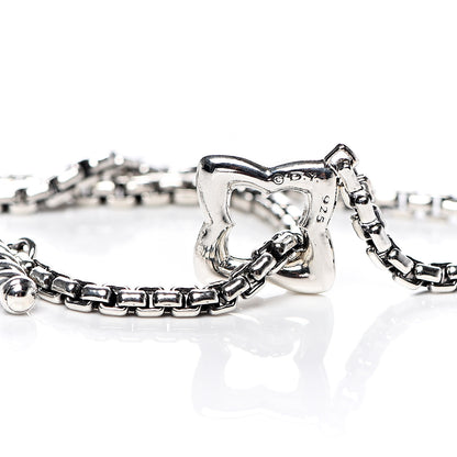 David Yurman Sterling Silver 25mm Quatrefoil Chain Necklace 4 of 4