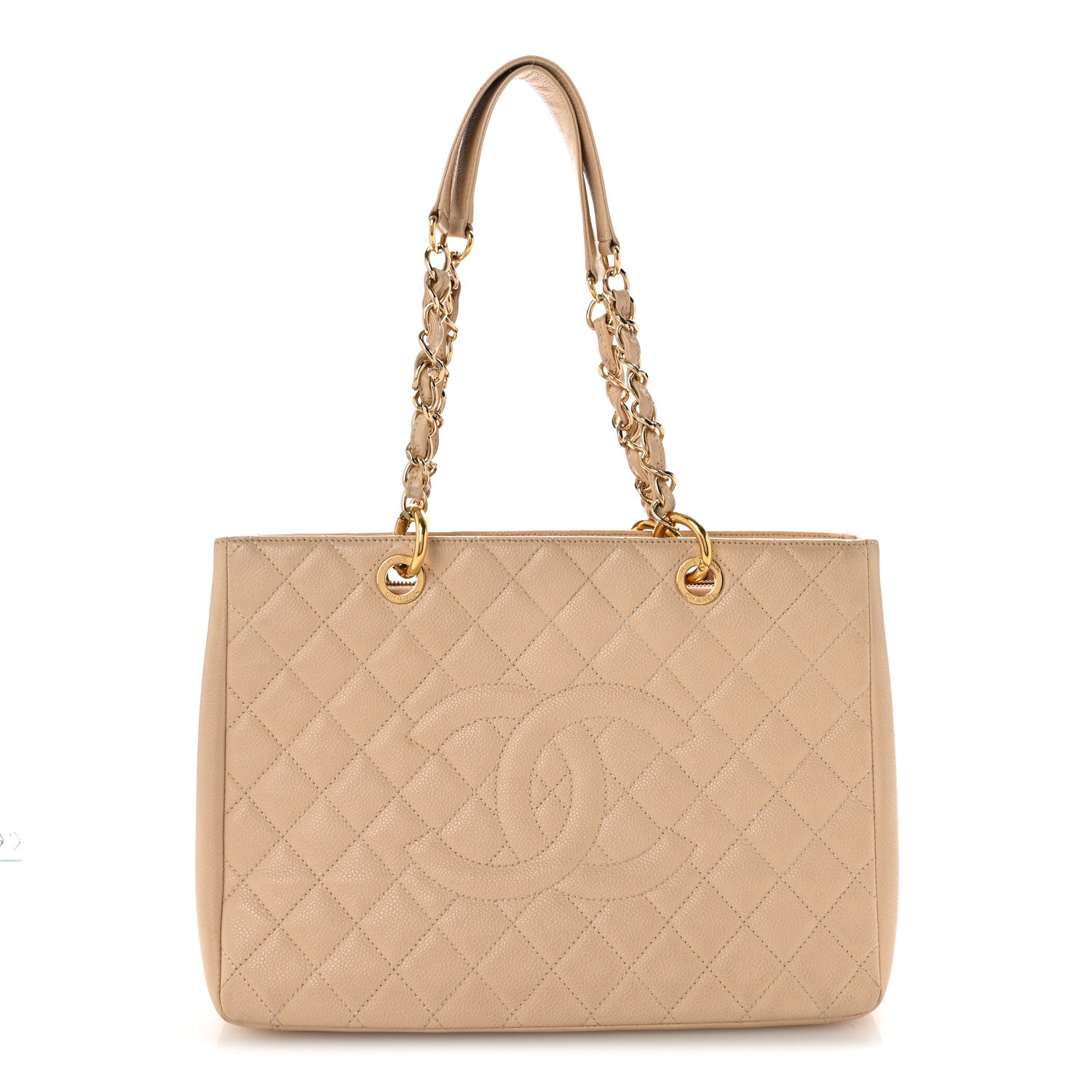 Chanel Caviar Quilted Grand Shopping Tote GST Beige Clair 1 of 13