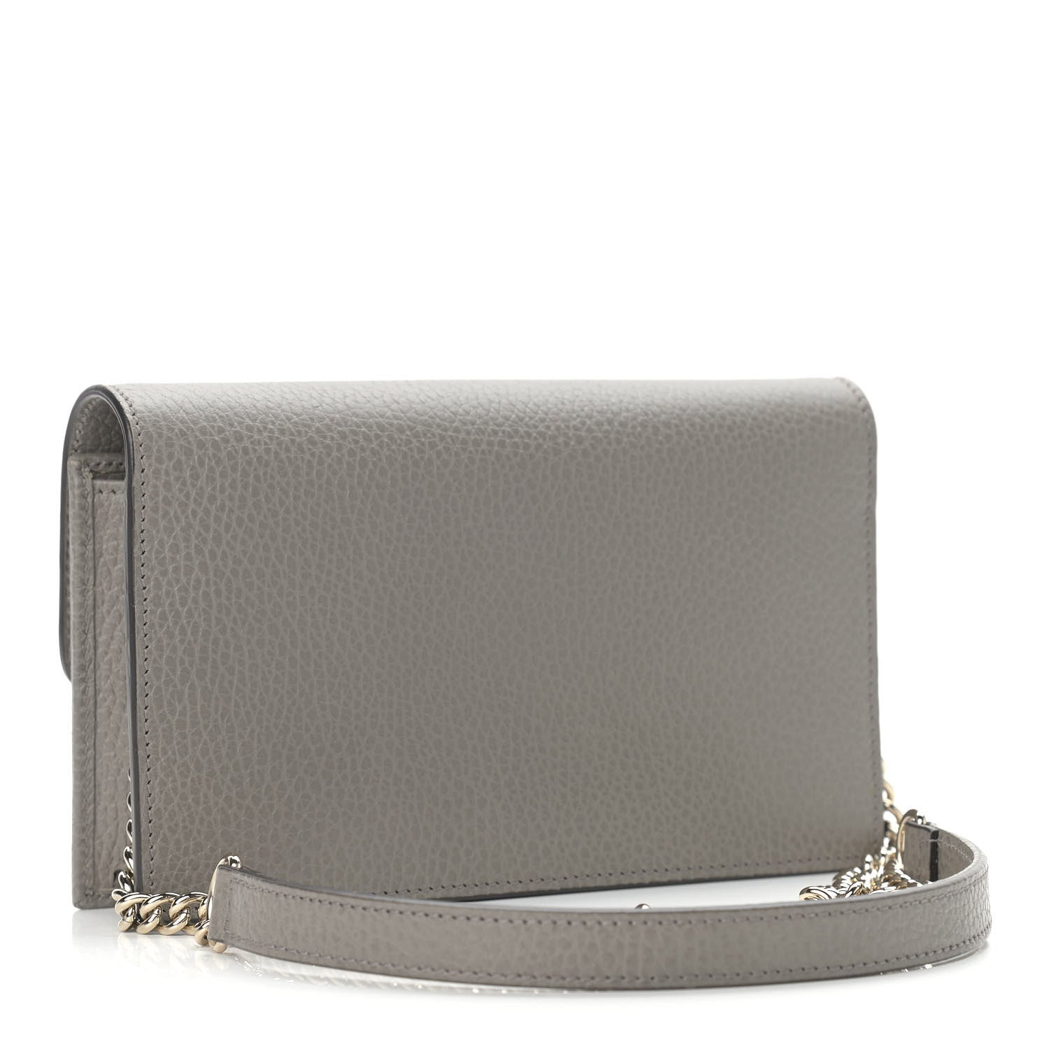 Gucci Dollar Calfskin Interlocking G Chain Wallet Loess 3 of 13