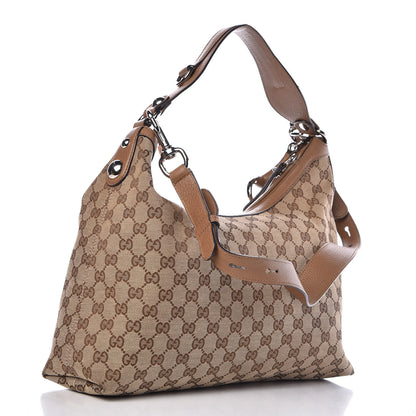 Gucci Monogram Medium Icon Bit Hobo Light Cuir 3 of 13