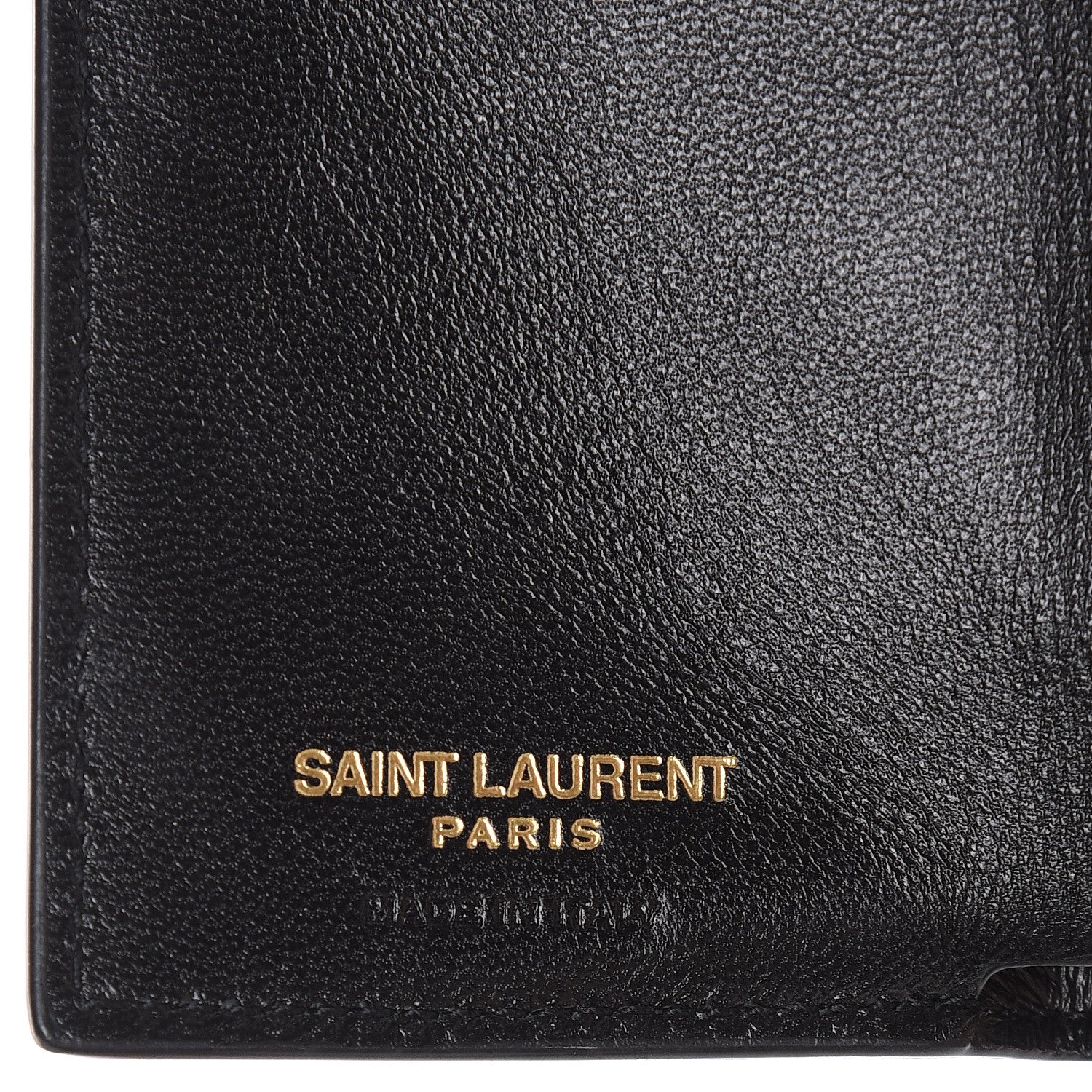 Saint Laurent Glitter Patent Monogram Trifold Wallet Cobalt 6 of 7