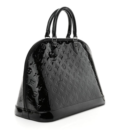 Louis Vuitton Vernis Alma GM Noir Magnetique 3 of 10