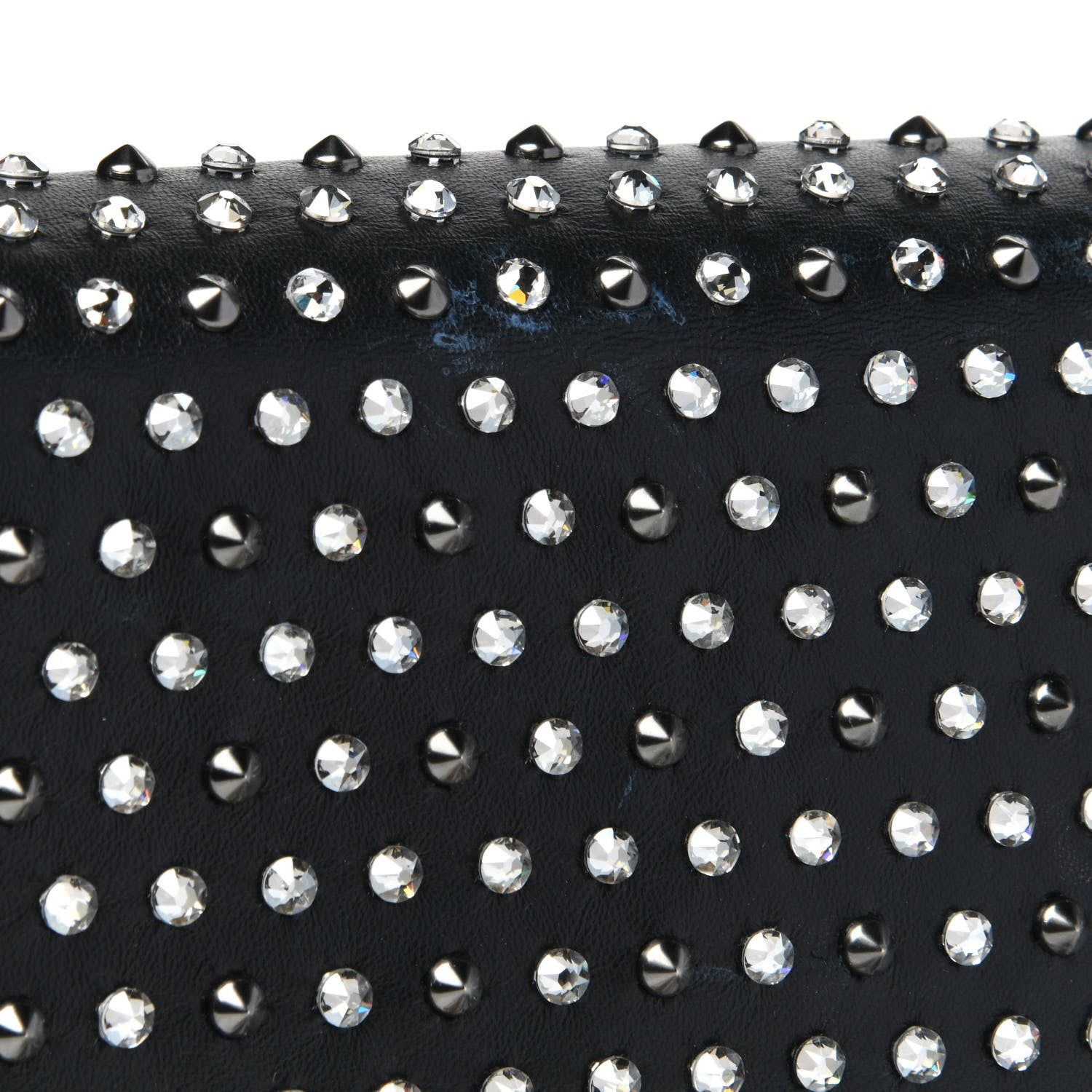 Versace Nappa Crystal Studded Palazzo Chain Evening Bag Black 13 of 14