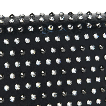 Versace Nappa Crystal Studded Palazzo Chain Evening Bag Black 13 of 14