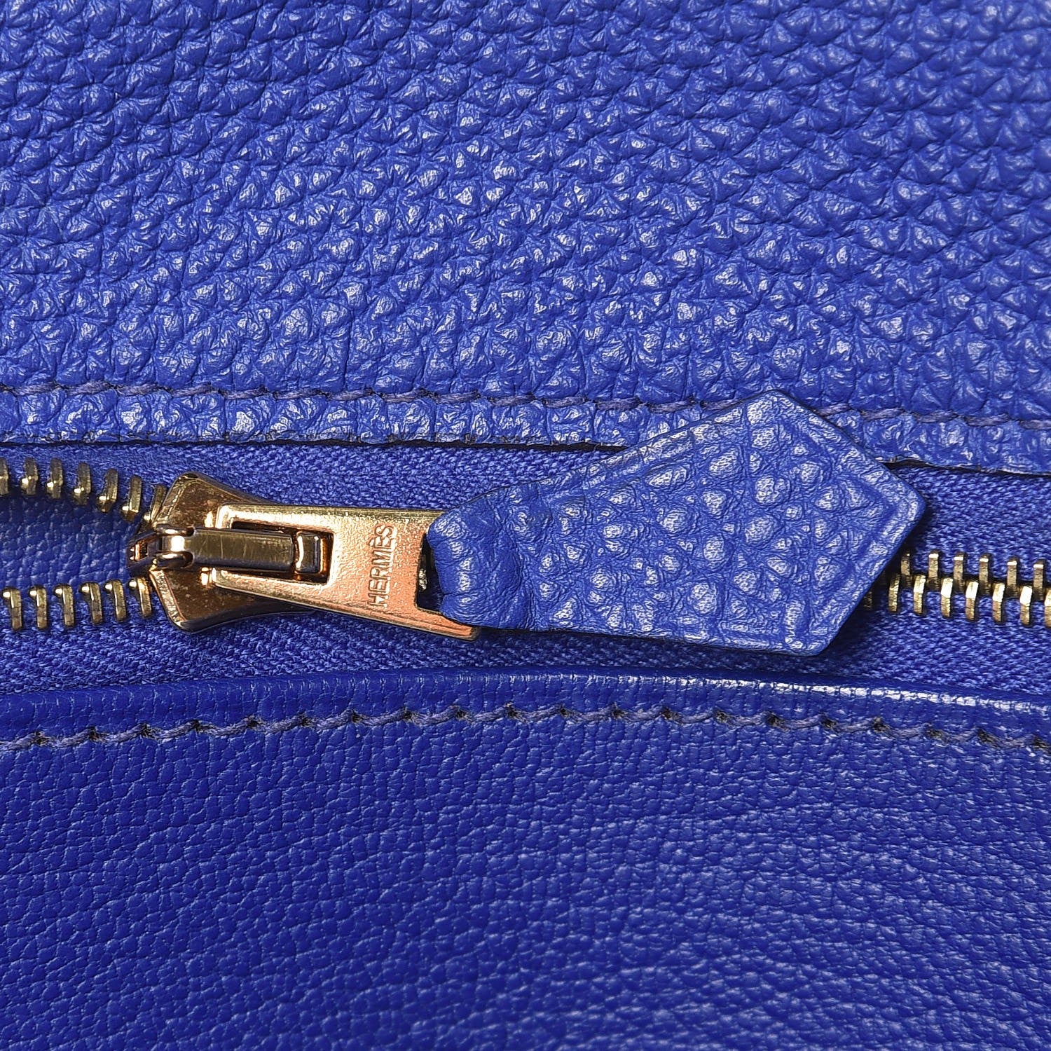 Hermes Togo Kelly Retourne 32 Bleu Electrique 12 of 49