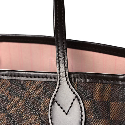 Louis Vuitton Damier Ebene Neo Neverfull MM Rose Ballerine 15 of 16