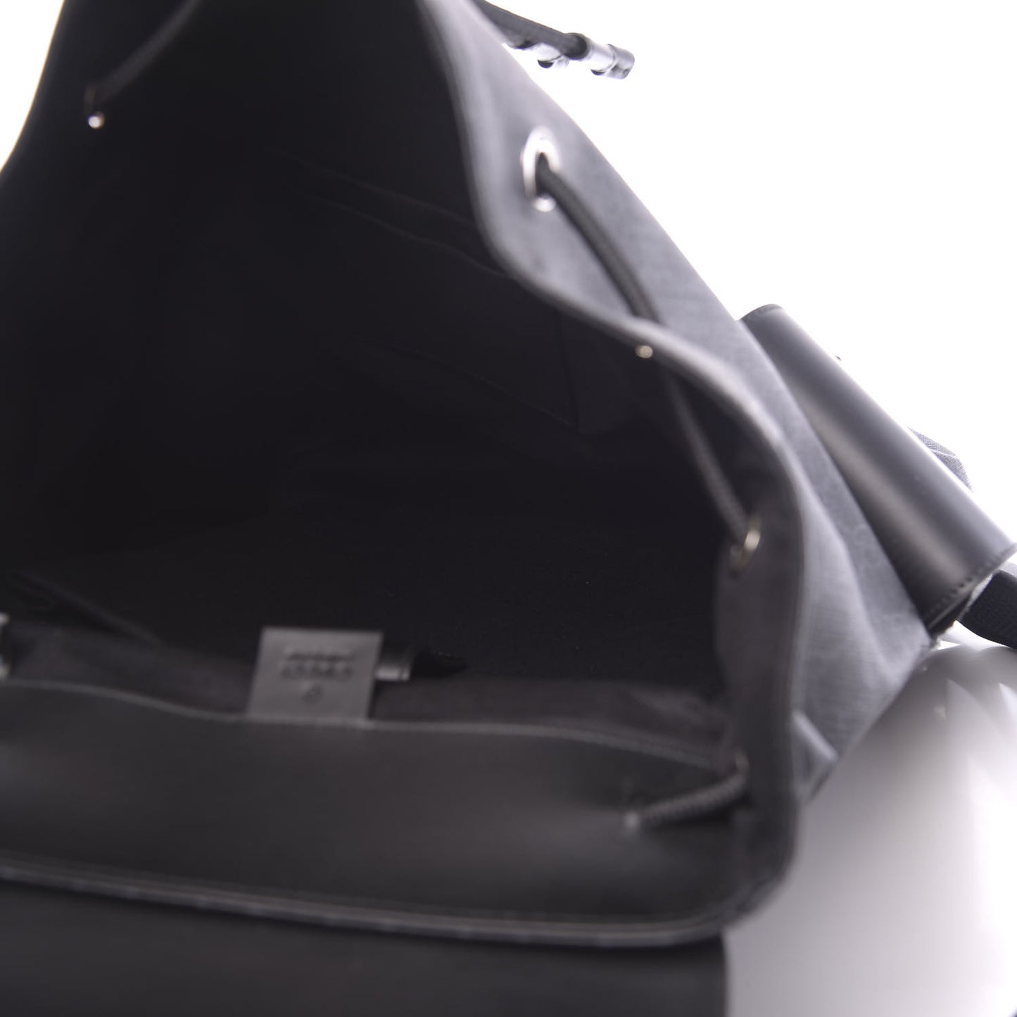 Soft GG Supreme Monogram Appia Calfskin Web Double Buckle Backpack Black