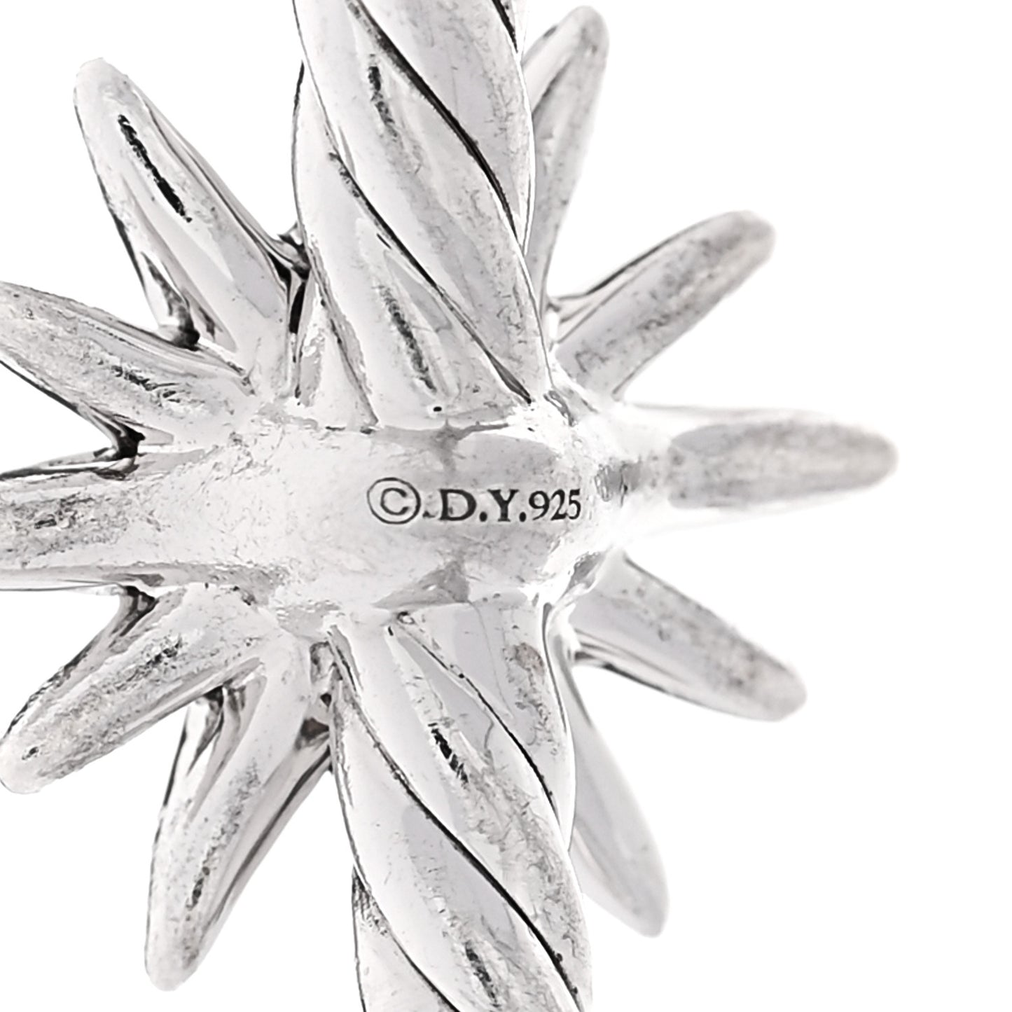 Sterling Silver Diamond Starburst Cuff Bracelet