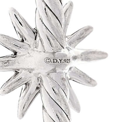 David Yurman Sterling Silver Diamond Starburst Cuff Bracelet 3 of 3