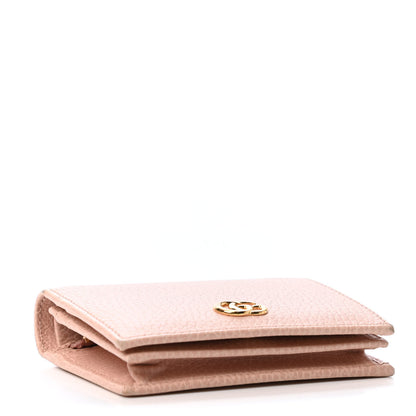 Gucci Dollar Calfskin GG Marmont Card Case Perfect Pink 3 of 5