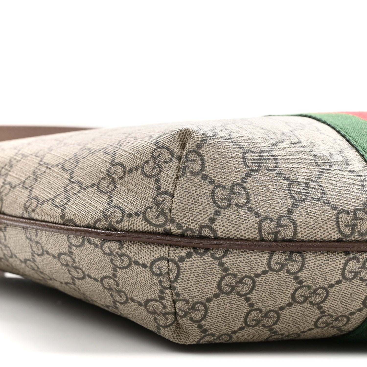 Gucci GG Supreme Monogram Web Small Ophidia Half Moon Hobo Brown 9 of 10