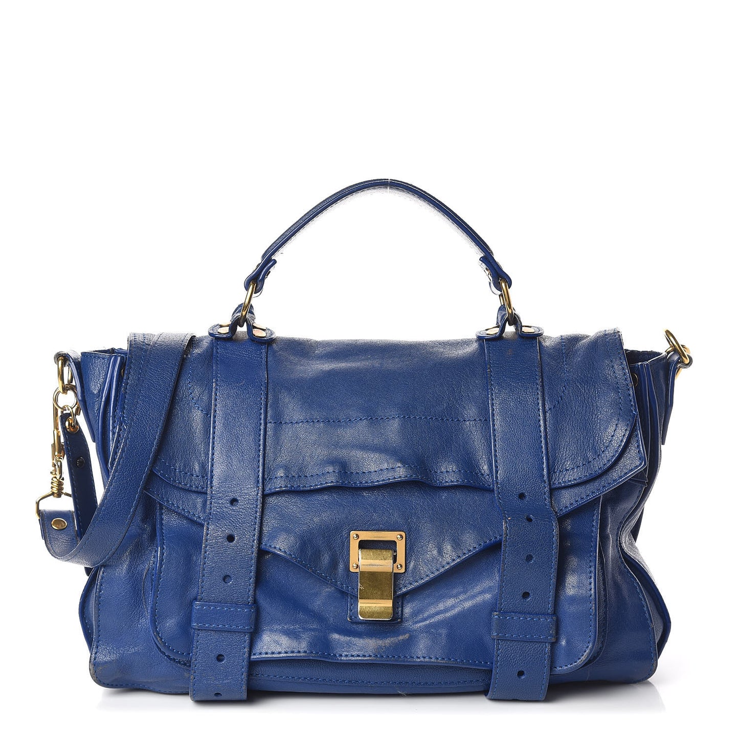 Lambskin Medium PS1 Satchel Royal Blue