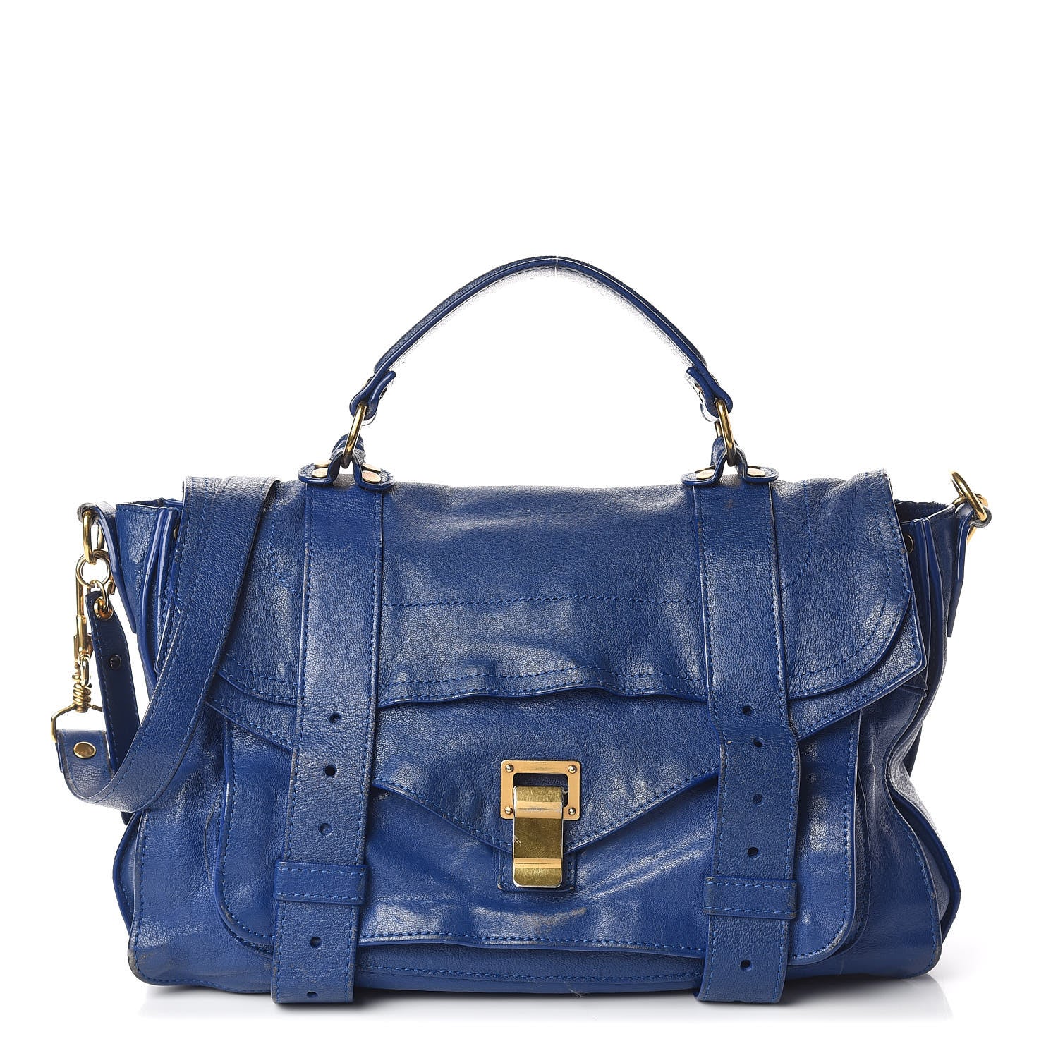 Proenza Schouler Lambskin Medium PS1 Satchel Royal Blue 1 of 45