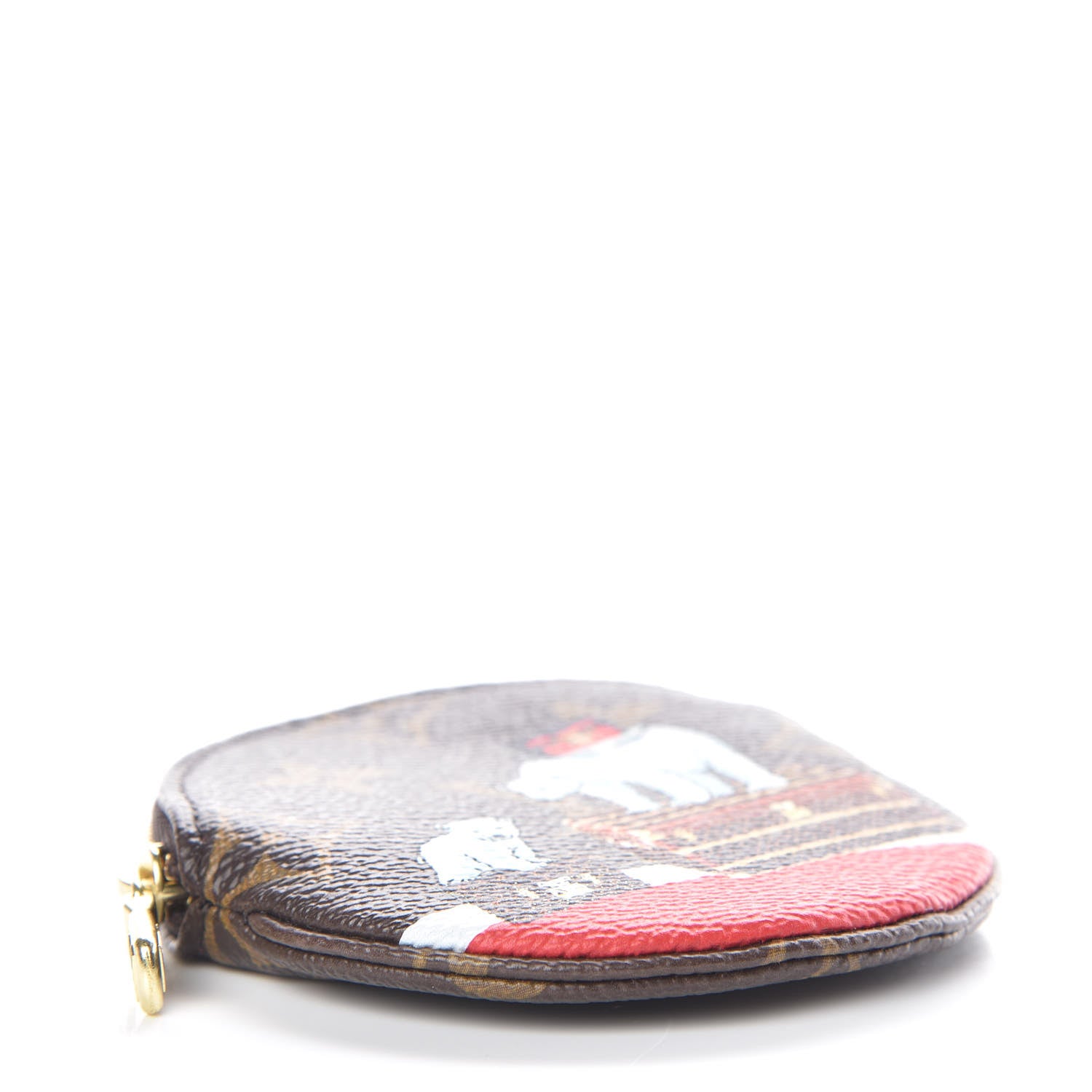 Louis Vuitton Monogram 2017 Christmas Animation Round Coin Purse 4 of 8