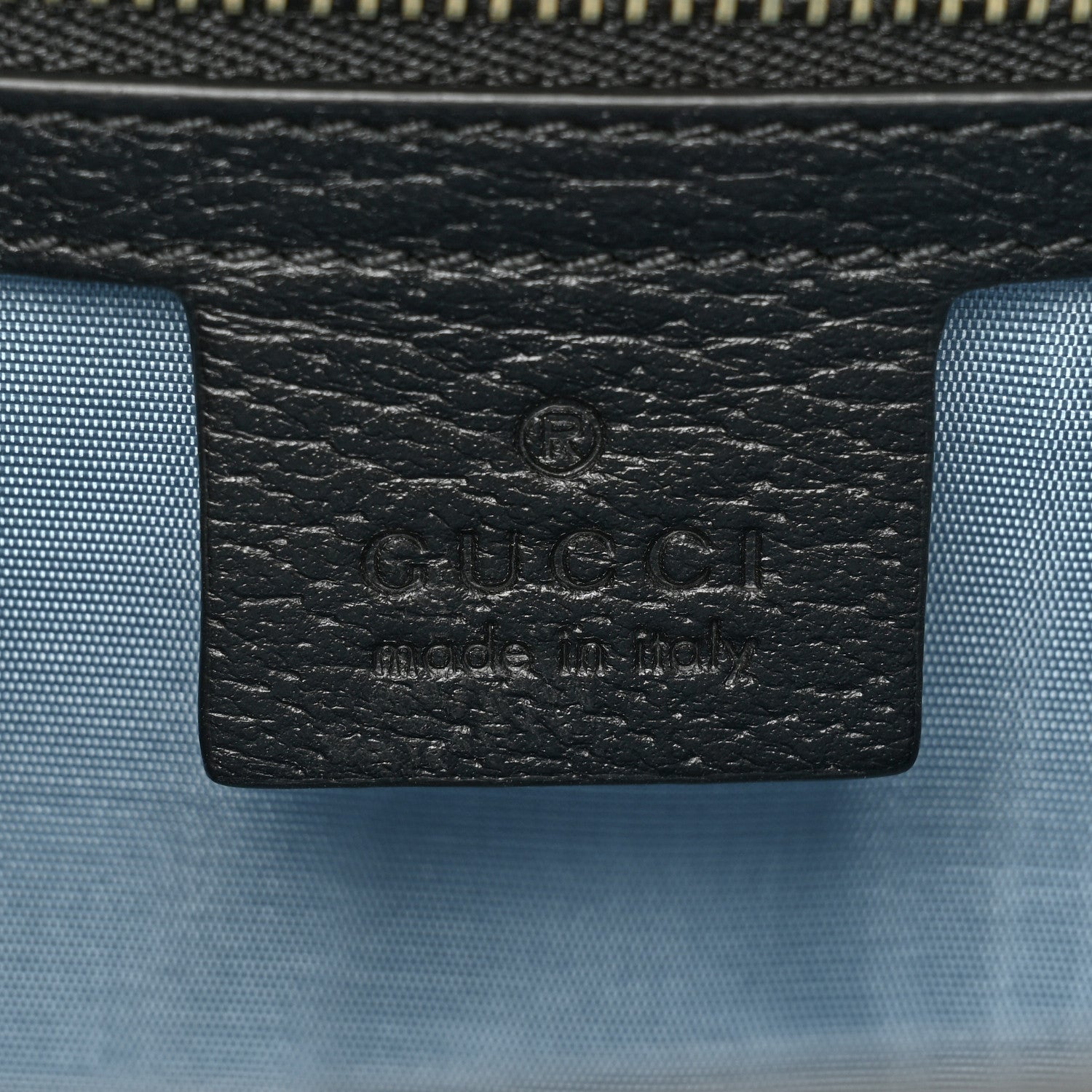 Gucci Textured Calfskin Bee Star Print Small Sylvie Shoulder Bag Black 6 of 9