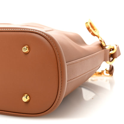 Christian Dior Calfskin CD Embossed Medium C'est Chain Bucket Bag Golden Saddle 9 of 9