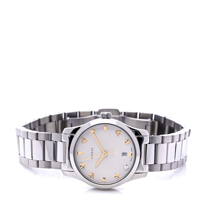 Gucci Stainless Steel 27mm G-Timeless Charm Quartz Watch 2 of 6