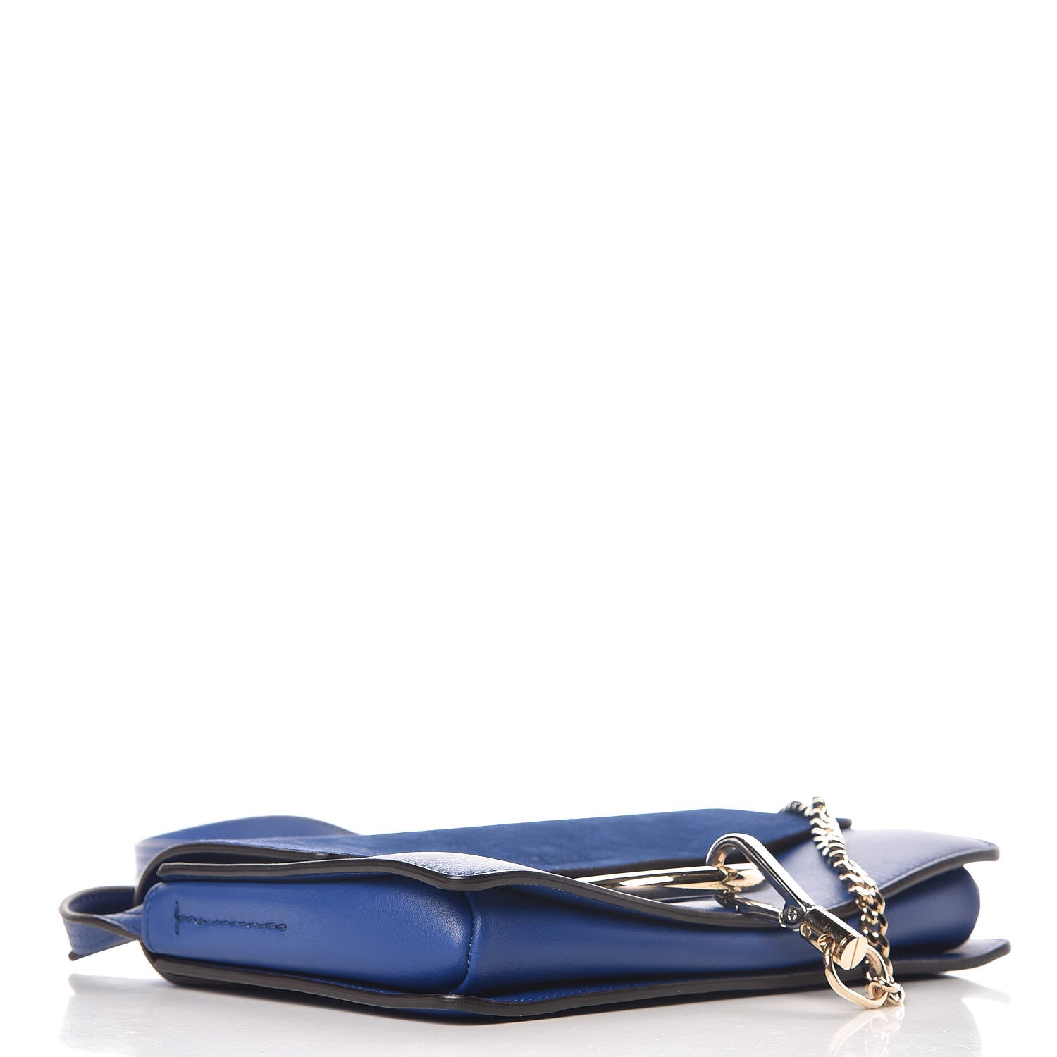 Chloe Suede Calfskin Small Faye Shoulder Bag Majesty Blue 4 of 11