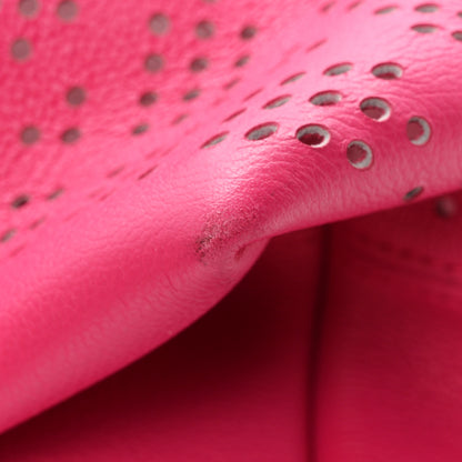 Christian Dior Calfskin Perforated Cannage Dioriva Tote Hot Pink 12 of 13