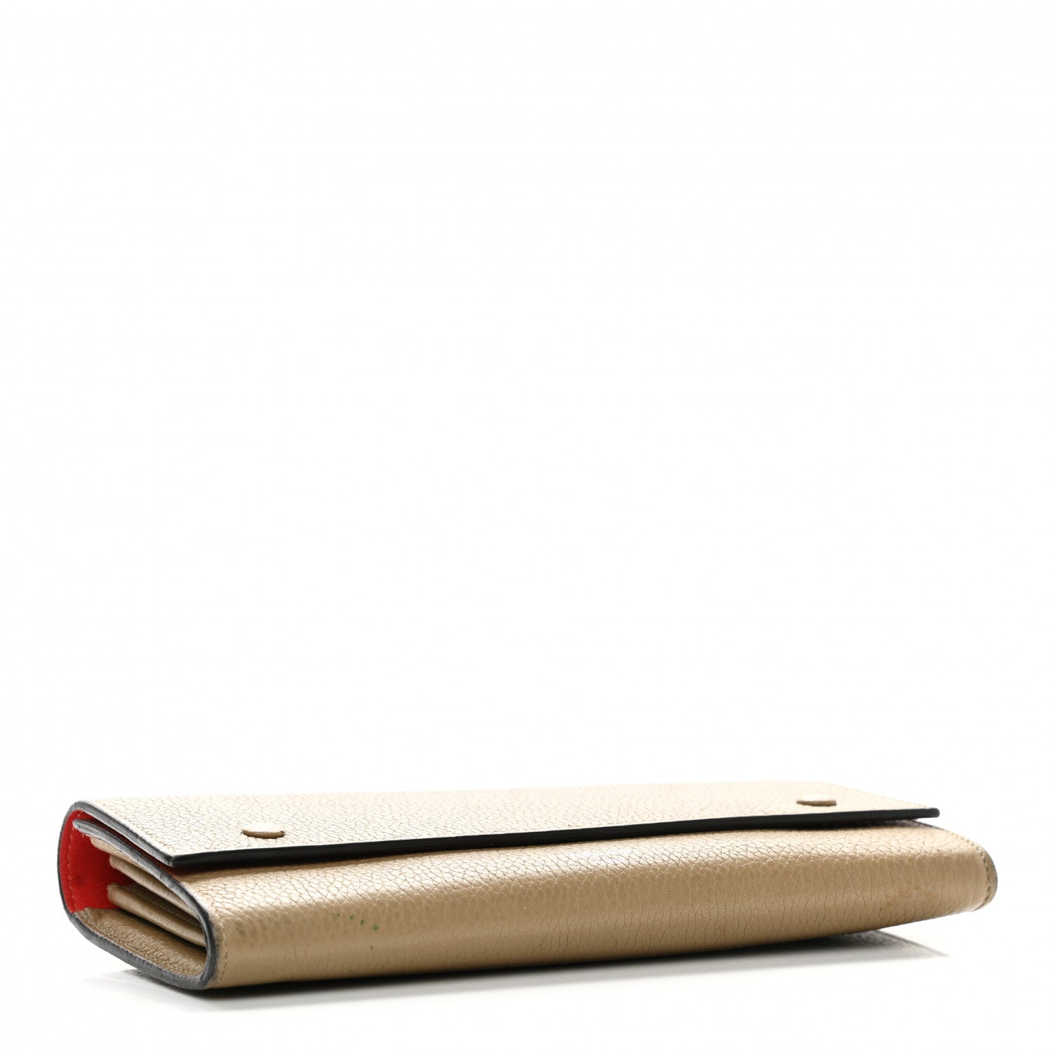 Celine Drummed Calfskin Large Multifunction Flap Wallet Dune 3 of 12