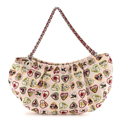 Chanel Canvas Coco Hearts Shoulder Bag Pink 1 of 14