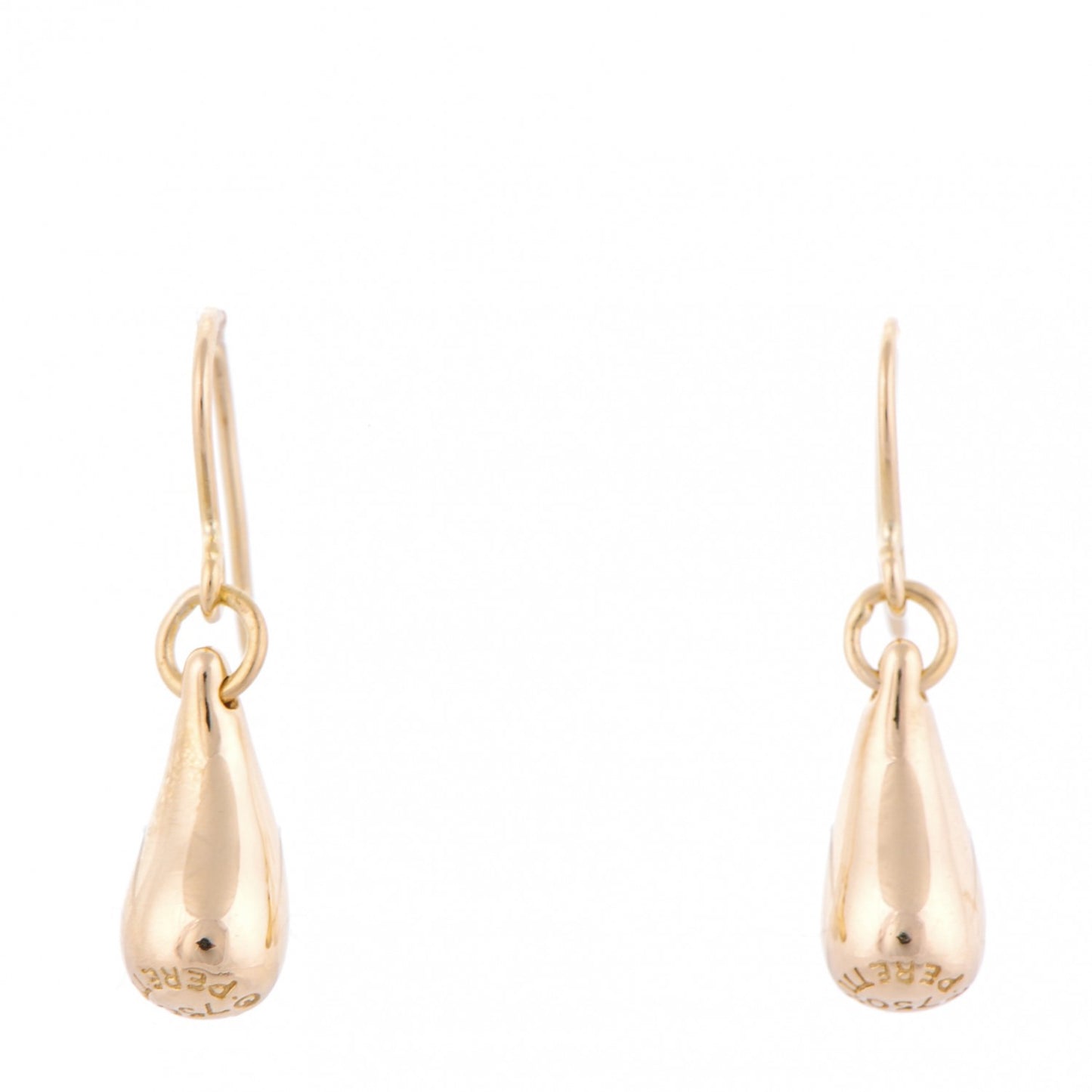 18K Yellow Gold Elsa Peretti 12mm Teardrop Earrings