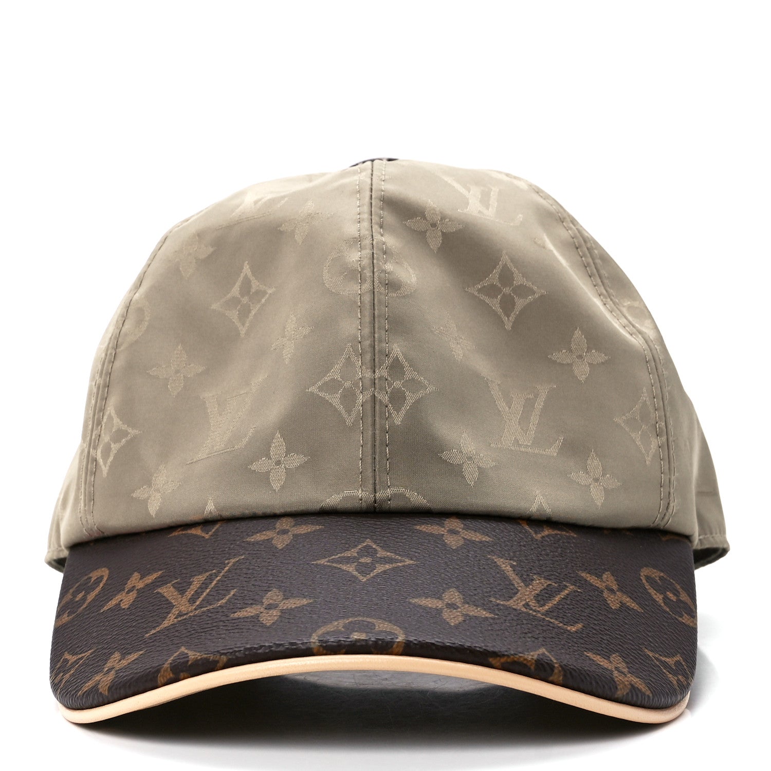 Louis Vuitton Monogram Polyester Silk LV Get Ready Cap M Beige 2 of 7