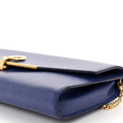 Salvatore Ferragamo Printed Calfskin Gancini Icona Mini Bag Blue 9 of 9