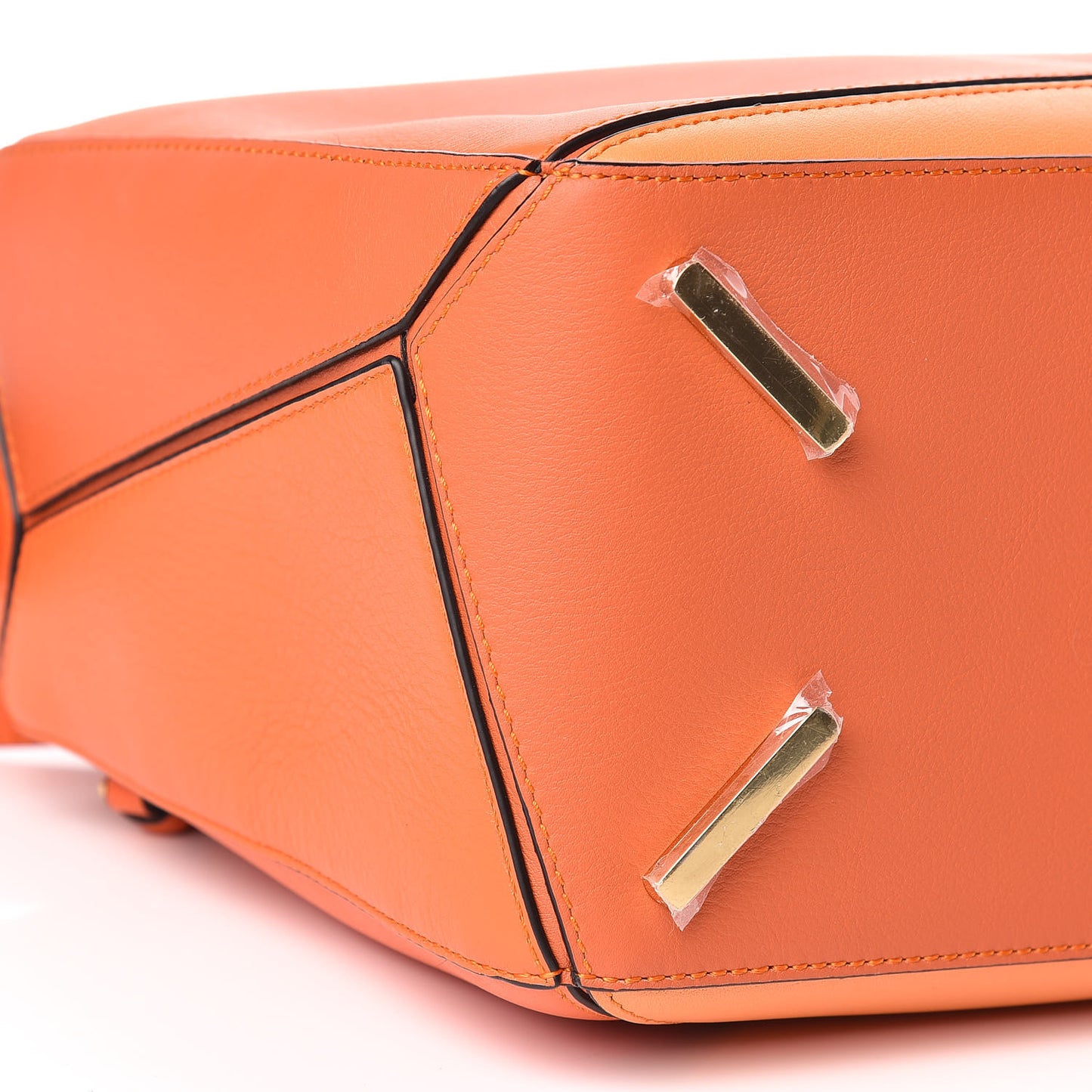 Calfskin Medium Puzzle Bag Orange Multi