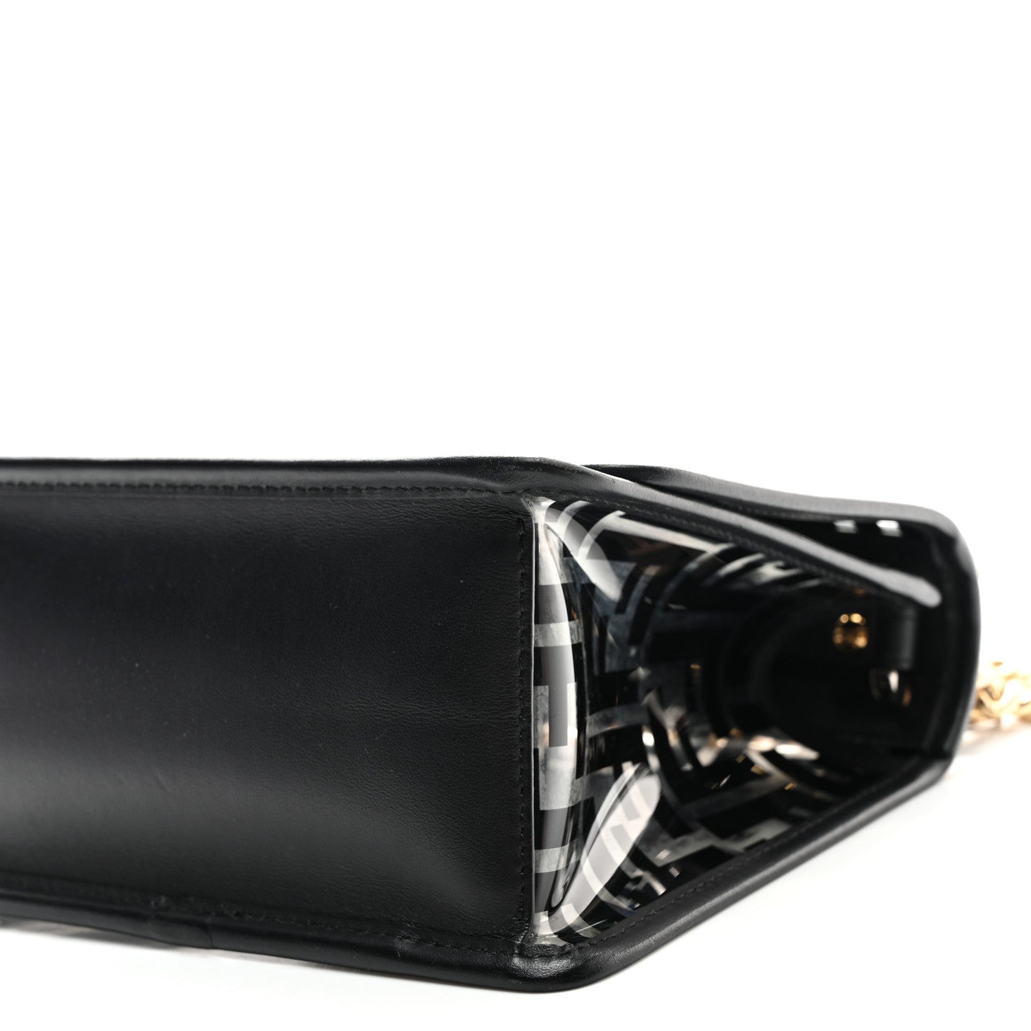 Fendi TPU FF Vitello Century F is Fendi Kan I Shoulder Bag Black 9 of 9