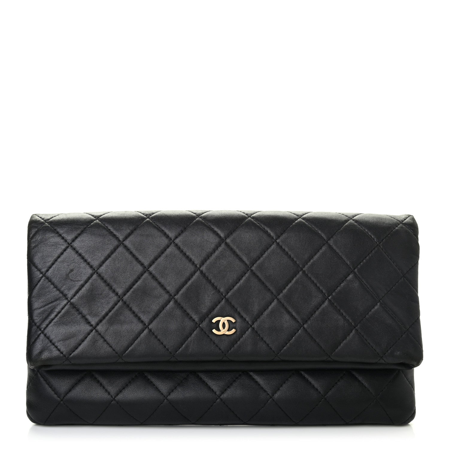 Chanel Lambskin Quilted CC Beauty Clutch Black 1 of 7