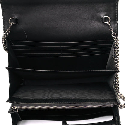 Gucci Velvet GG Monogram Mini Dionysus Chain Wallet Black 5 of 11
