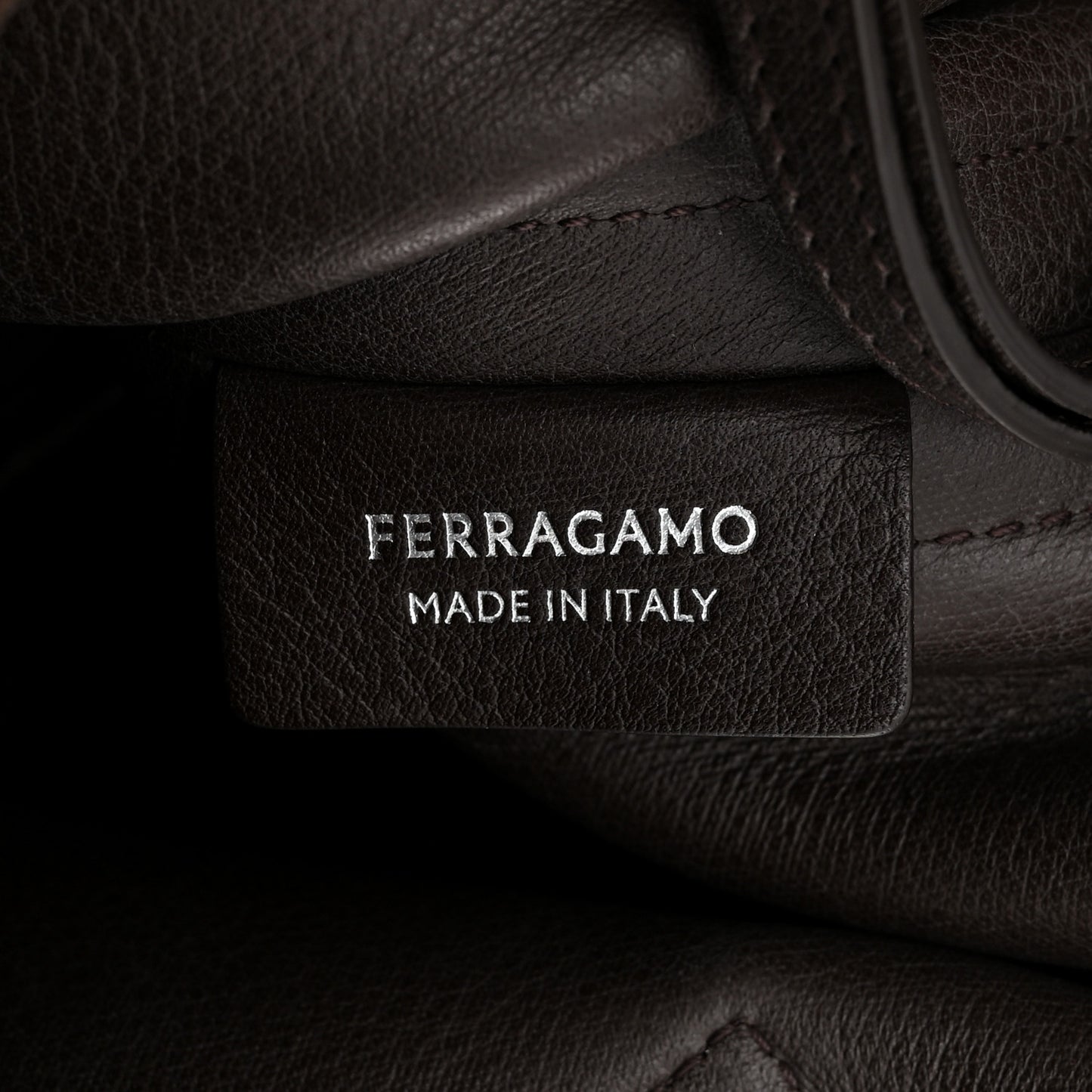 Calfskin Suede Medium Archivo Gancio Hobo Testa di Moro