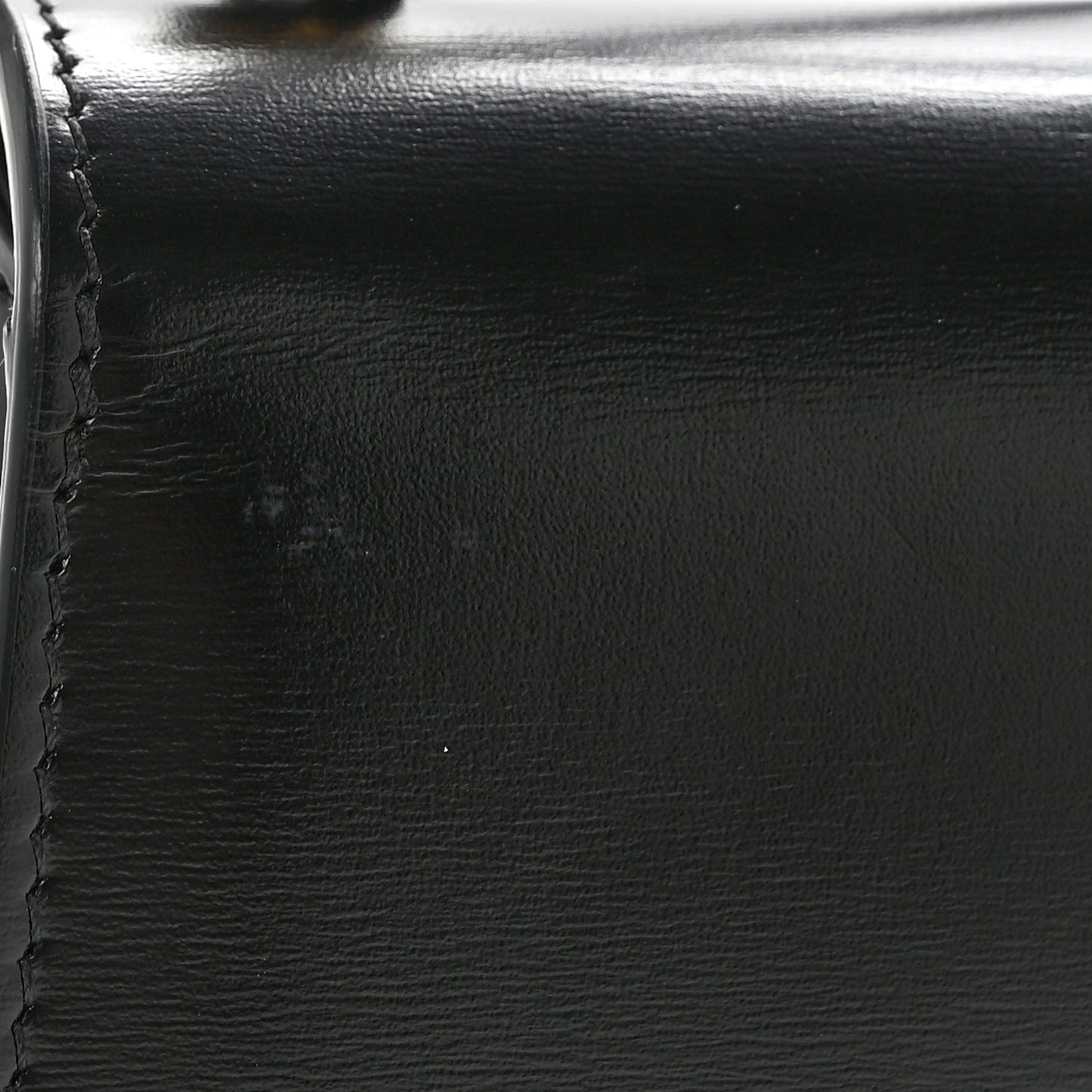 Shiny Calfskin Triomphe Mini Besace Clea Black