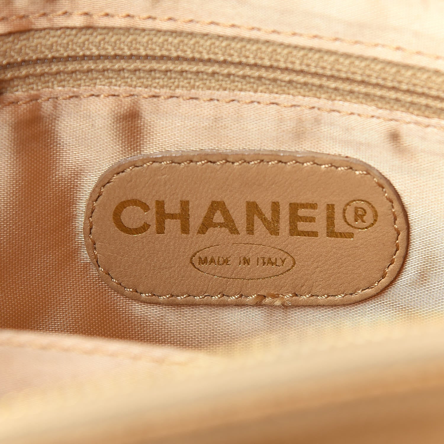 Chanel Caviar Flap Shoulder Bag Beige 6 of 16